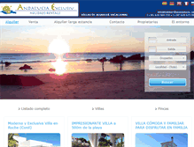 Tablet Screenshot of holidayvillasandalucia.com